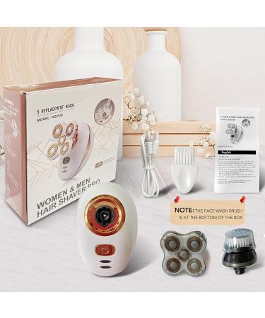 2021 Upgrade Electric Lady Shaver - Painless Bikini Razor & Cleansing Brush - Rechargeable and Cordless Women's Shaver for Hair Removal on Legs, Face, Body & Lips - Waterproof - Buy Online on GoSupps.com