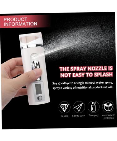 Healeved 3pcs Hydrating Instrument Room Humidifier Skin Care Sprayer Mini Facial Sprayer Steamer White Abs - Buy Online on GoSupps.com