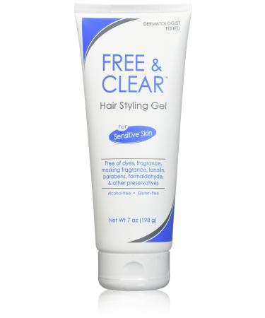 Free & Clear Hair Styling Gel Unscented (SG_B00MX6ZXT2_US) 7 Ounce (Pack of 2)