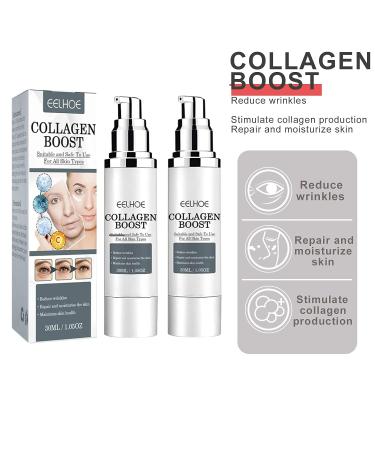 EELHOE Collagen Boost Anti-Aging Serum & Cream Set with Hyaluronic Acid - 2PCS - Buy Online on GoSupps.com