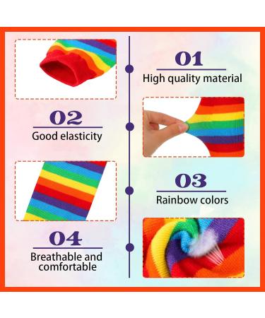 Sintege Rainbow Stripe Baby Kids Leg Warmers for Boys Girls (6 Months to 5 Years) - Bright & Colorful - Buy Online on GoSupps.com