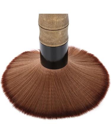Kcabrtet Wooden Handle Duster Brush Soft Barber Neck Face Duster Hair Brush Fiber Hair Salon Cutting Hairdressing Hairbrush - Buy Online on GoSupps.com