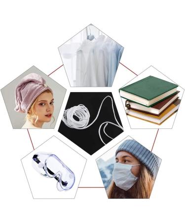 White Elastic Cord String for DIY | 1/8 Inch Width | Swing Earloop Holder Rope - Buy Online on GoSupps.com