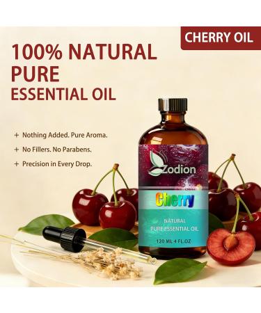 Cherry Essential Oil 4 Fl Oz and Vanilla Essential Oil 4 Fl Oz - Cherry & Vanilla Oil for Diffuser Aromatherapy Home Fragrance Skin & Hair Care DIY Candle & Soap Making Yoga - Buy Online on GoSupps.com