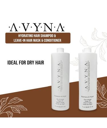 Avyna Argan Oil Shampoo & Conditioner Set for Dry & Treated Hair - 33.81 Oz | International Shipping Available - Buy Online on GoSupps.com