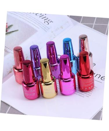 DRESSOOS Mirror Nail Women Nail Art Nail Colors Nails Kit Nail Kits Silver Suit Mirror Gel Nail Polish Metallic Nail Varnish Nail Polish Colors Nail Polish Sparkle Gold Liquid Miss Violet - Buy Online on GoSupps.com