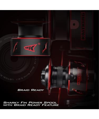 KastKing Sharky Baitfeeder III Spinning Reel - 6000 Size with Carbon Fiber Drag and 10+1 SS BB for Live Liner Bait Fishing - Buy Online on GoSupps.com