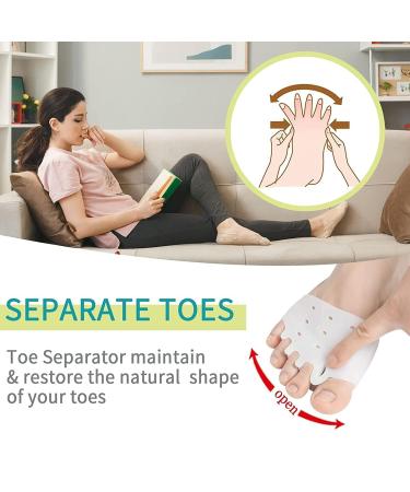 Silicone Toe Spreader for Pain Relief | Breathable & Comfortable Foot Care Solution - Buy Online on GoSupps.com