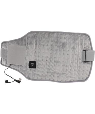 USB Heated Belt - Adjustable Temperature Portable & Breathable Heating Waist Wrap for Home Use (Light Gray) - Buy Online on GoSupps.com