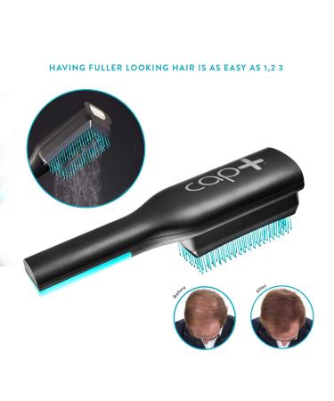Cap+ by Capillus - Volumizing Keratin Brush & Hair Building Fibers Applicator for Thinning Hair | Instant Concealment & Thickening (Brown - Buy Online on GoSupps.com