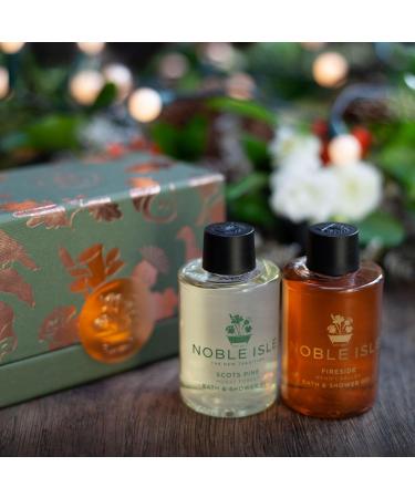 Noble Isle Gift Set | Premium Woodland Walk Shower Gel Gift Set for Women & Men | Limited Edition Body Care Gift Set Collection | Britain In A Bottle | Made in the UK - 2x 75ml - Buy Online on GoSupps.com