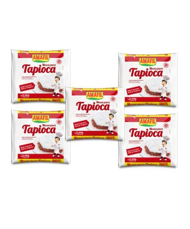 Tapioca Flour Hydrated Gluten Free 17.6 oz ( Pack of 5 ) Massa Para Tapioca - Amafil 1 Count (Pack of 5)