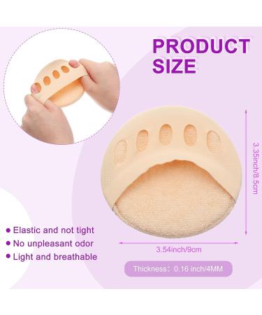 8 Pairs Reusable Forefoot Ball of Foot Cushions for Women - High Heel Pain Relief & Prevention with Invisible Toe Socks - Buy Online on GoSupps.com