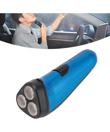 Beard Trimmer Rechargeable Electric Beard Trimmer 3 Multifunctional Floating Heads for Travel (Blue) - Buy Online on GoSupps.com
