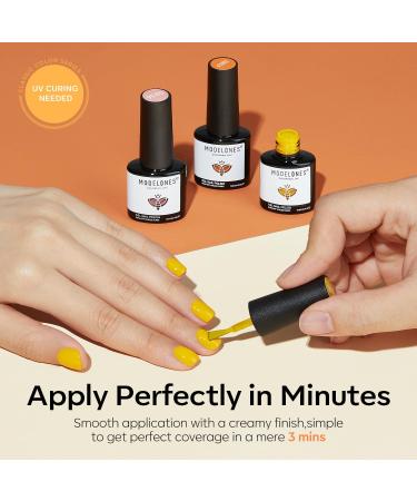 Modelones 32 Pcs Gel Nail Polish Set 28 Colors All Season Gel Polish Kit with Glossy& Matte Gel Top Coat No Wipe Base Coat Nail Primer Orange Red Purple Pink Black White Classic Colors Nails DIY A1-Multicolors - Buy Online on GoSupps.com