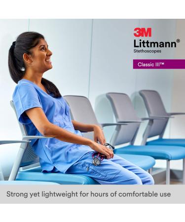 3M Littmann Classic III Stethoscope - Smoke Chestpiece, Lime Green Tube, Blue Stem - 27 inch - Buy Online on GoSupps.com