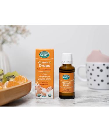 Colief Vitamin C Drops for Babies | Daily Immune Support for Infants Age +1 | Diary  Gluten and Preservative Free | Supports Development of Healthy Bones and Teeth | 600 Drops - Buy Online on GoSupps.com