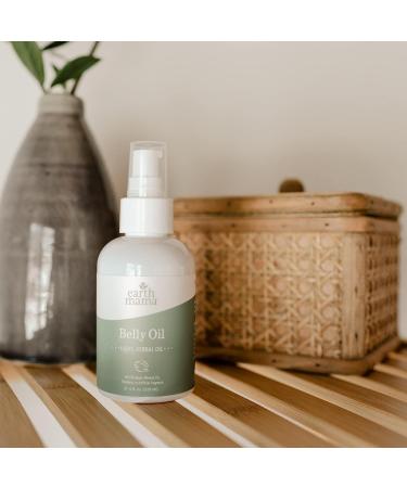 Earth Mama Belly Oil for Dry Stretching Skin | Natural Elasticity Support During Pregnancy | 8oz Bottle - Buy Online on GoSupps.com