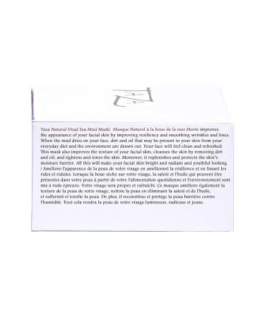 Buy Taza Premium Natural Dead Sea Mud Mask - 8oz for Bright & Radiant Skin | Enriched with Shea Butter Grapeseed Oil & Vitamin E - International Shipping - Buy Online on GoSupps.com