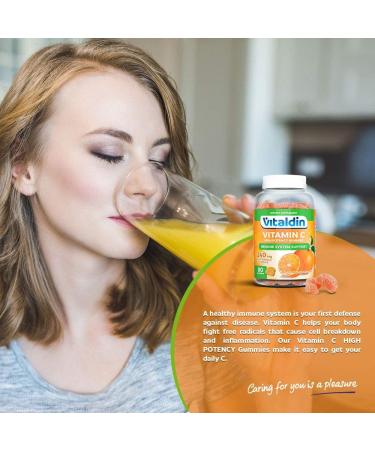 VITALDIN Vitamin C Gummies 240mg - 80 Chewable Gummies (40 Days Supply) | Orange Flavour | Gluten Free for Kids & Adults - Buy Online on GoSupps.com