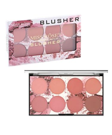 Beteligir 8 Colors Face Blush Palette - Matte & Shimmer Professional Makeup for Women & Girls Lightweight Contour & Highlight - International Shipping Available - Buy Online on GoSupps.com