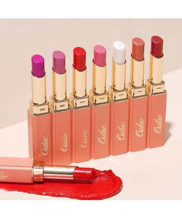 Oulac Moisture Mauve Pink Lip Gloss - 2-in-1 Lipstick & Lip Balm for Long Lasting Hydration | Juicy & Glossy Finish | Vegan Formula | 2.2g - S04 Angel Mauve Pink with Shimmer - Buy Online on GoSupps.com