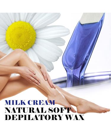 Sharonelle Soft Wax All Purpose Hair Removal Natural Depilatory Canned Wax for Sensitive Skin Canada-Made Melting Wax in Black color Canned Package (1PC Azulene) 500 ml (Pack of 1) Azulene - Buy Online on GoSupps.com