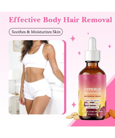 Cyperus Rotundus Hair Removal Oil - Natural Hair Growth Inhibitor | Skin Moisturizing Oil for All Skin Types | 60ml Hair Removal Treatment 1 - Buy Online on GoSupps.com