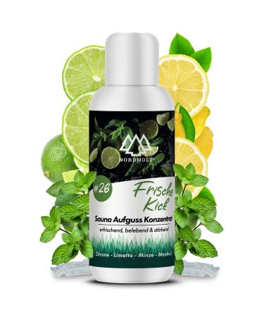 Nordholz sauna infusion choose from 48 varieties 100ml - sauna infusion agent #26 fresh kick Special & natural sauna fragrance for intensive & relaxing moments - perfect sauna accessories