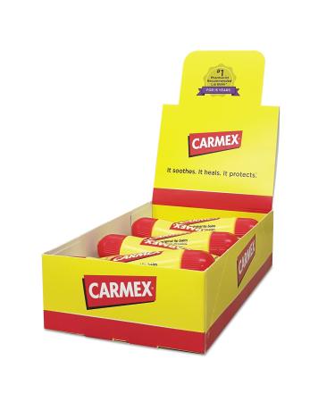 Carmex Moisturizing Lip Balm  Original Flavor  0.35oz  12/Box