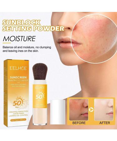 |Most Gifted| Mineral Powder Foundation Sunscreen - SPF 50 Loose Powder Sunscreen Setting Powder - Mineral Brush Powder - Oil Control Natural Matte Finish Powder Sunscreen For Face Makeup - 8g/0.28fl.oz (5pcs) - Buy Online on GoSupps.com