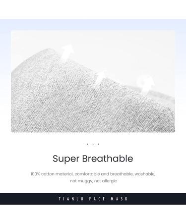 Breathable Face Mask with Nose Wire & Adjustable Ear Loops - 5 Pcs Reusable 3-Ply (Fashion Style) - Buy Online on GoSupps.com