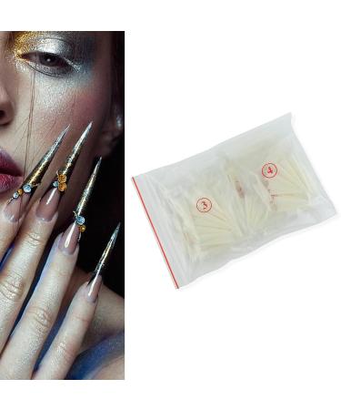 Clear Nail Tips Durable ABS Material Half Cover Clear Extensions Tips For Salons And Home Use Nail Stickers - Buy Online on GoSupps.com