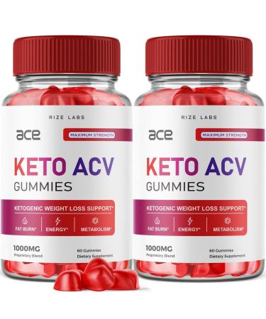 (2 Pack) Ace Keto Gummies - Ace Keto ACV Gummies for Advanced Weight Loss Ace Keto Gummies with Apple Cider Vinegar Shark Supplement Tank Belly Fat Extra Strength Gomitas (120 Gummies)