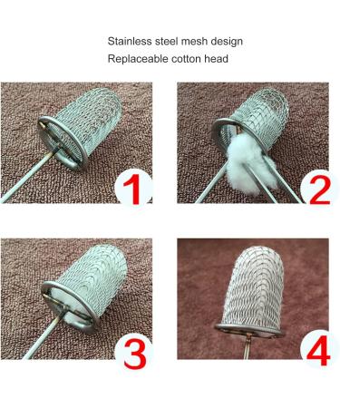 Premium Stainless Steel Cupping Stick Set - Fire-Tied Rods with Wooden Handle - Traditional Reusable Cupping Therapy 2 Pieces for Optimal Health - Buy Online on GoSupps.com