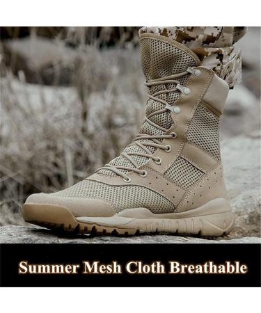 KEHAIOO Men Ultralight Outdoor Climbing Shoes - Tactical Training Army Boots | Breathable Mesh Hiking Desert Boot 42 Canvas - Buy Online on GoSupps.com
