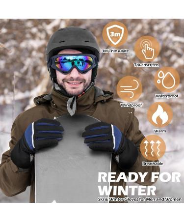 Buy Warmthuyo Winter Gloves | Waterproof Windproof Touchscreen Ski Gloves for Men & Women - Ideal for Motorcycle Skiing Hiking & Cycling - Buy Online on GoSupps.com