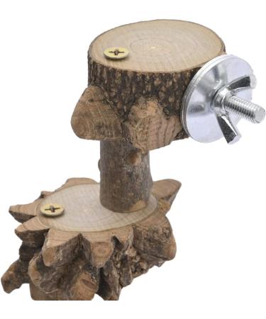 Luonfels Bird Platform Perch Playground for Budgie Parakeet Cage - Natural Wood Play Stand for Large Birds - Birdcage Ladder Climbing Toy - Buy Online on GoSupps.com