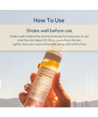Shop DERMALOGY by NEOGENLAB White Truffle Ampoule Drop Mist 80ml - Hydrating Face Mist for Glowing Skin | International Shipping Available - Buy Online on GoSupps.com