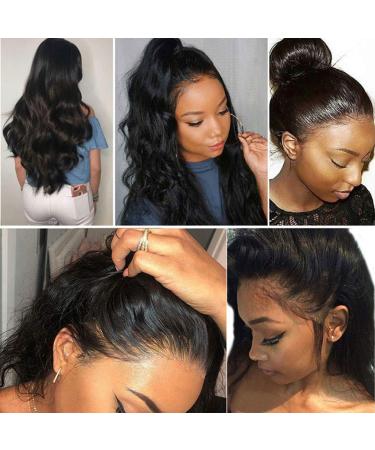 Viennois 14 Inch Brazilian Lace Front Human Hair Wig | Pre Plucked 150% Density 10A Body Wave HD Lace Front Wig with Baby Hair | Natural Hairline Glueless Frontal Wig (14inch) - Buy Online on GoSupps.com