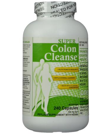 Health Plus Super Colon Cleanse Capsules 240 ea (Pack of 5)