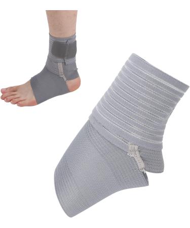 Milltrip Ankle Brace for Sprains | Grey Nylon Compression Foot Guard Bandage | International Shipping Available - Buy Online on GoSupps.com