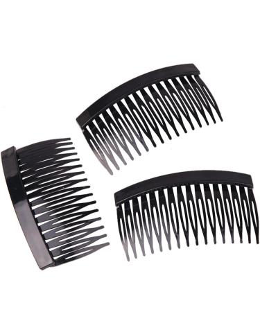 6PCS Strong Hold French Twist Hair Combs Slides Set for Women - Black - Buy Online on GoSupps.com