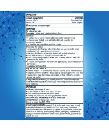 Nervive Max Strength Nerve Care Pain Relief Cream - Lidocaine & Menthol - 3.0oz - Buy Online on GoSupps.com