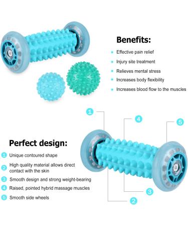 Unideal Hedgehog Massage Balls Set | Premium Foot Massage Scooter for Plantar Fasciitis Relief & Relaxation | Carrying Bag Included - Buy Online on GoSupps.com
