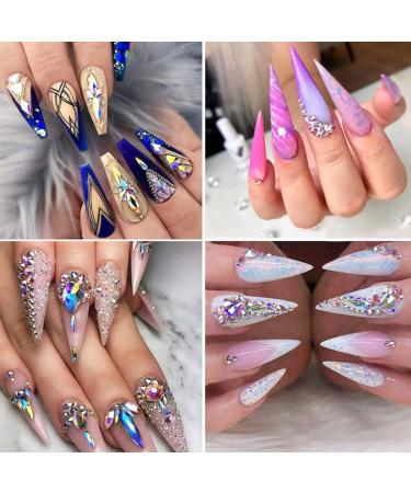 Nail Art Set DIY Nails Rhinestones Nail Art Cosmetics Clothes Design Jewels Diamond Accessories Style4 - Buy Online on GoSupps.com