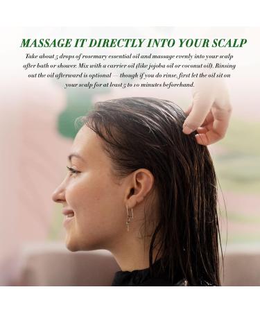 Rosemary Oil 120ML Rosemary Essential Oil for Hair Growth Hair Loss Improve Nourishes Scalp Eyebrow and Eyelash Growth for Men and Women - Buy Online on GoSupps.com