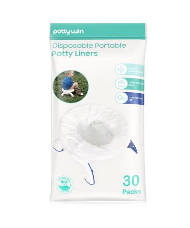 30 Counts Disposable Potty Liners Compatible with OXO Tot 2-in-1 Go Potty, Potty Refill Bags for Toddler Travel, Universal Potty Bags Fit Most Potty Chairs