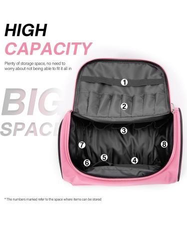 Travel Medicine Bag Organizer - Black & Pink | Pill Bottle Storage & First Aid Kit Bags - Empty & Convenient - Buy Online on GoSupps.com