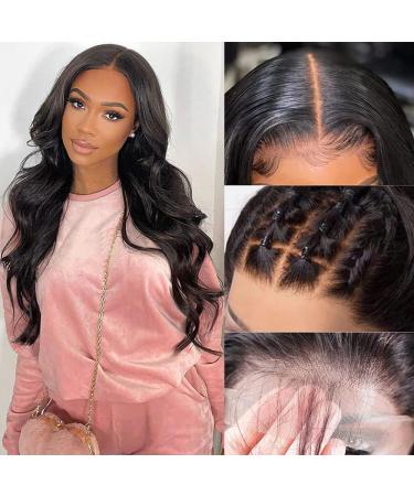 BELEXTENS 24 Inch Body Wave Lace Front Human Hair Wig - Pre Plucked, 180% Density, Brazilian Virgin Hair, Transparent Lace Frontal for Black Women - 24 Inch Body Wave - Buy Online on GoSupps.com